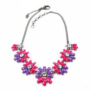 Fuchsia & Pink Austrian Crystal Daisy Statement NK